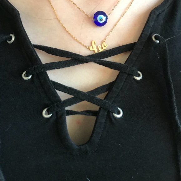 Lace up tank top - Picture 2 of 3